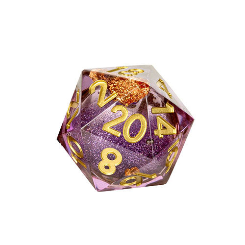 Fanroll - Individual D20 Elixir Liquid Core Dice: Aether Abstract
