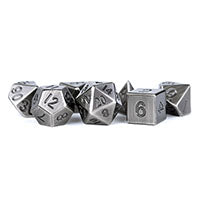 Fanroll - 16mm Metal Polyhedral Dice Set: Antique Silver