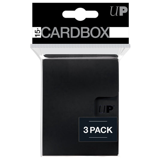 Ultra Pro - 15+ Deck Box 3 Pack - Solid Black