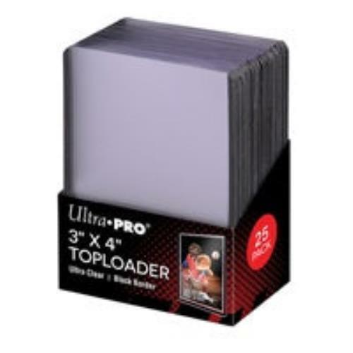 Ultra Pro - 3 x 4 Inch Black Border Toploader 25 Pack